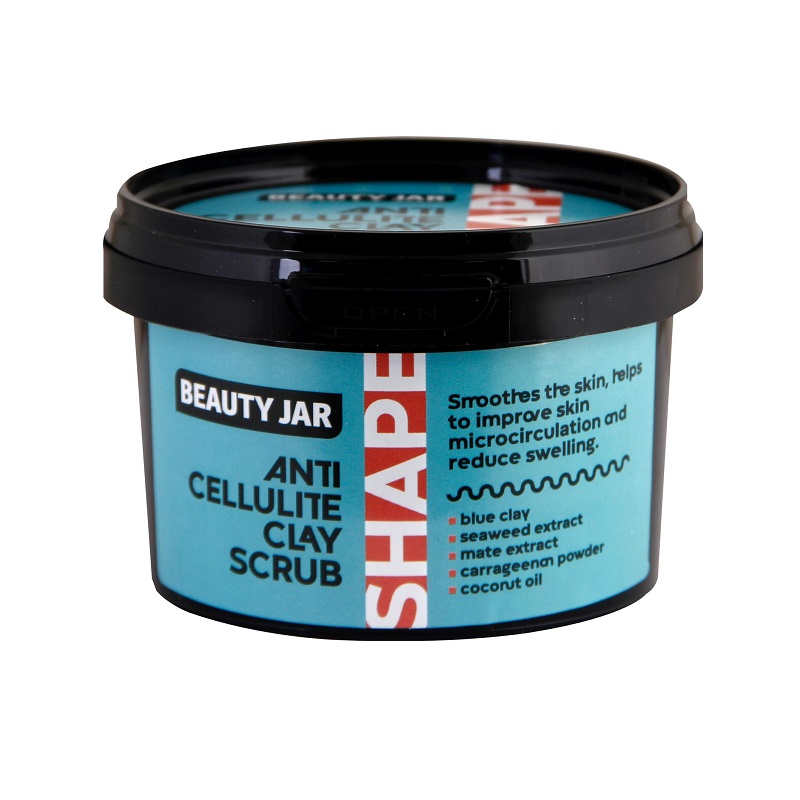 Beauty Jar Shape Scrub Κατά της Κυτταρίτιδας με Μπλε Άργιλο 400gr