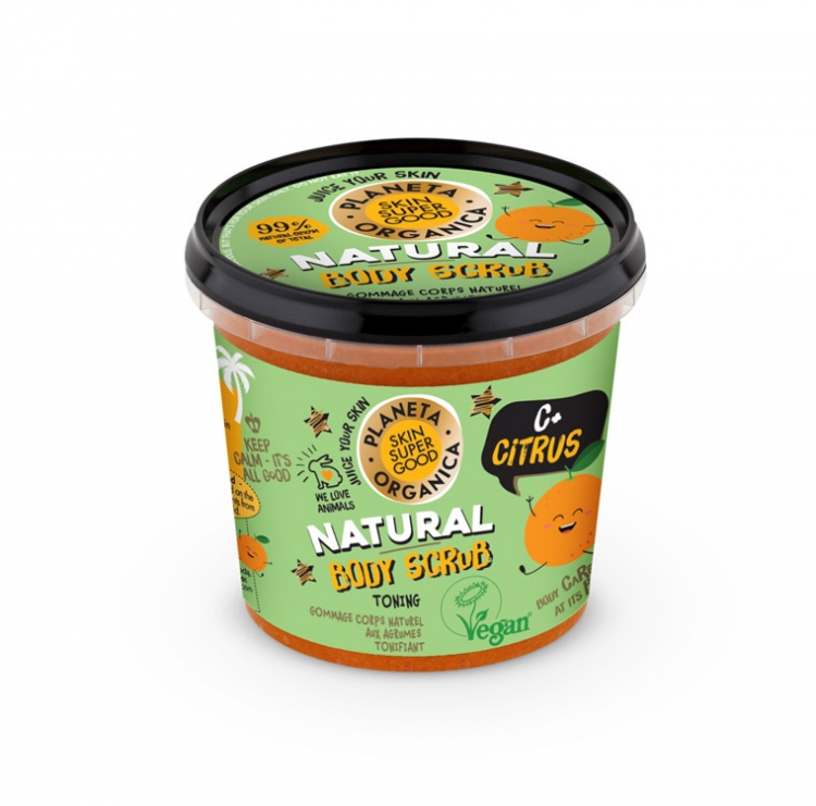 Planeta Organica Natural Body Scrub C+ Citrus