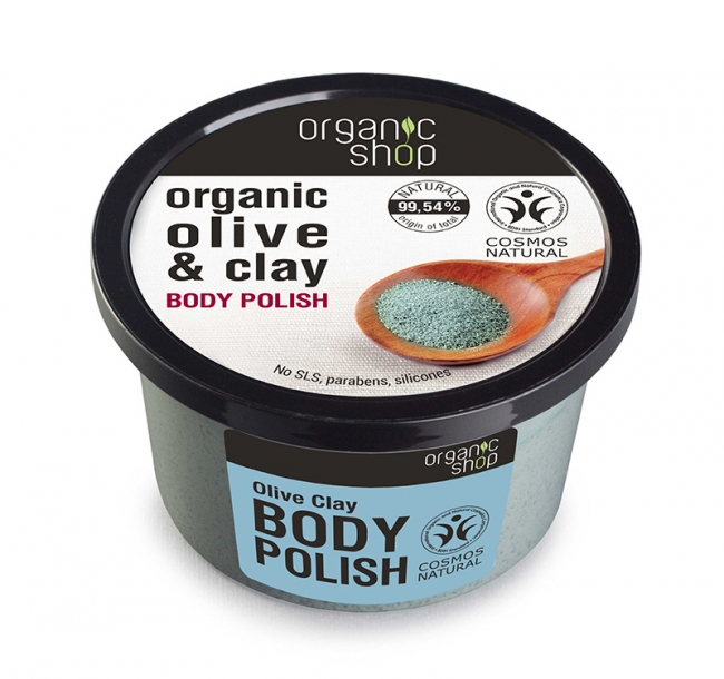 Organic Shop Body Polish Olive Clay Scrub σώματος 
