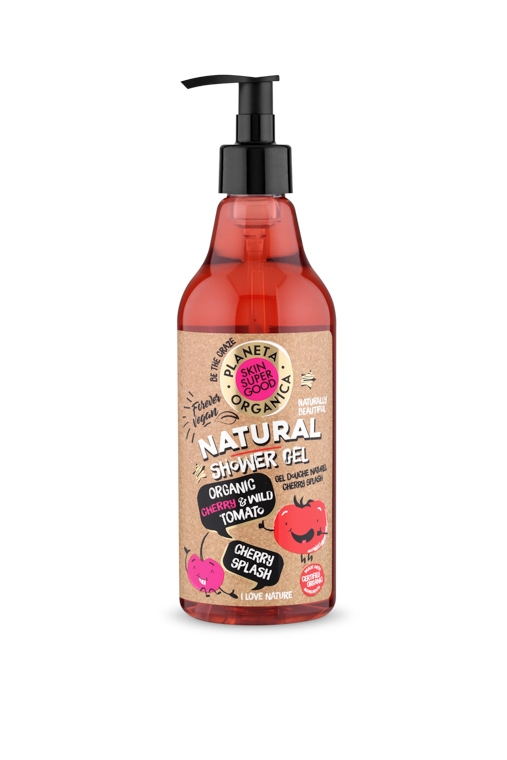 Planeta Organica Natural Shower Gel Organic Cherry & Wild Tomato